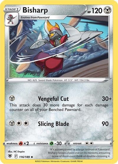Bisharp SWSH10: Astral Radiance Pokemon card