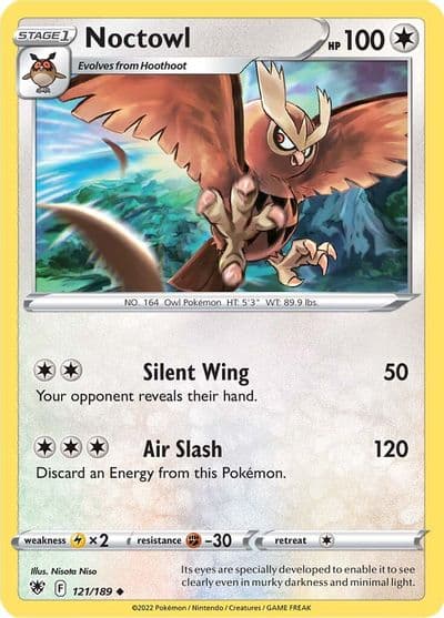 Noctowl SWSH10: Astral Radiance Pokemon card