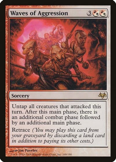Waves of Aggression Eventide Magic card