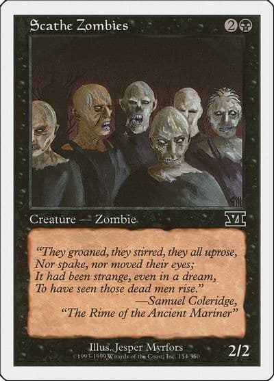 Scathe Zombies Classic Sixth Edition Magic card