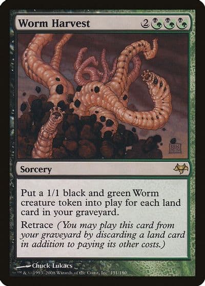 Worm Harvest Eventide Magic card