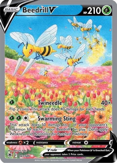 Beedrill V (Alternate Full Art) SWSH10: Astral Radiance Pokemon card