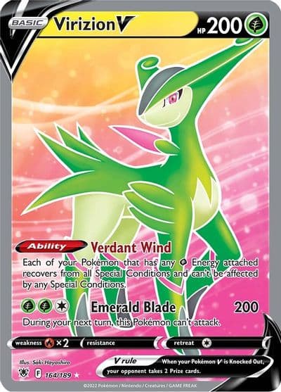 Virizion V (Full Art) SWSH10: Astral Radiance Pokemon card