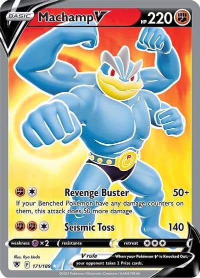 Machamp V (Full Art) SWSH10: Astral Radiance Pokemon card