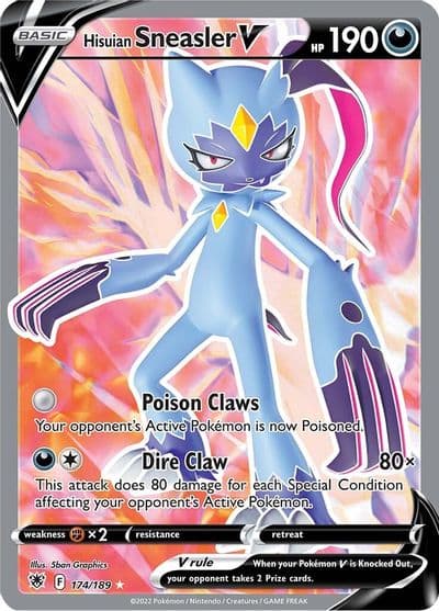 Hisuian Sneasler V (Full Art) SWSH10: Astral Radiance Pokemon card