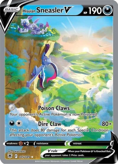 Hisuian Sneasler V (Alternate Full Art) SWSH10: Astral Radiance Pokemon card