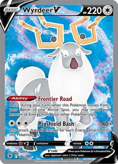 Wyrdeer V (Full Art) SWSH10: Astral Radiance Pokemon card