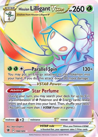 Hisuian Lilligant VSTAR (Secret) SWSH10: Astral Radiance Pokemon card