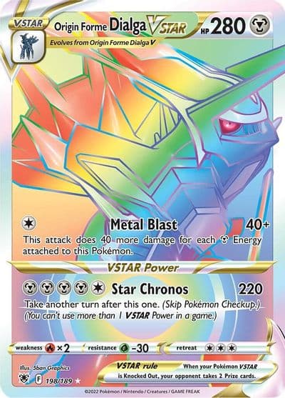 Origin Forme Dialga VSTAR (Secret) SWSH10: Astral Radiance Pokemon card