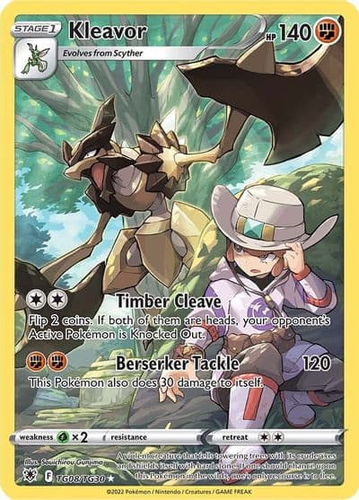 Kleavor SWSH10: Astral Radiance Trainer Gallery Pokemon card