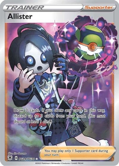 Allister SWSH10: Astral Radiance Trainer Gallery Pokemon card