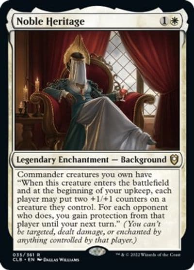 Noble Heritage Commander Legends: Battle for Baldur's Gate Magic card