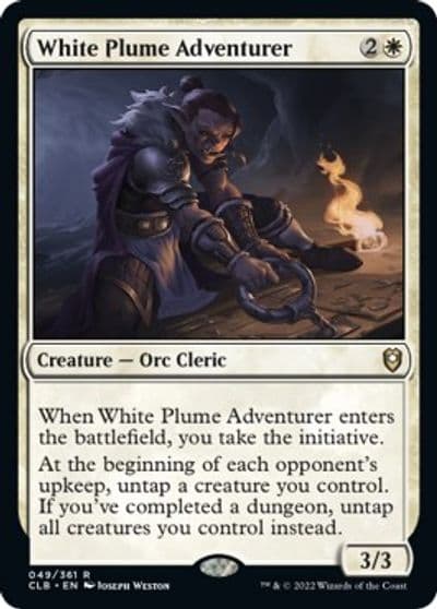 White Plume Adventurer Commander Legends: Battle for Baldur's Gate Magic card