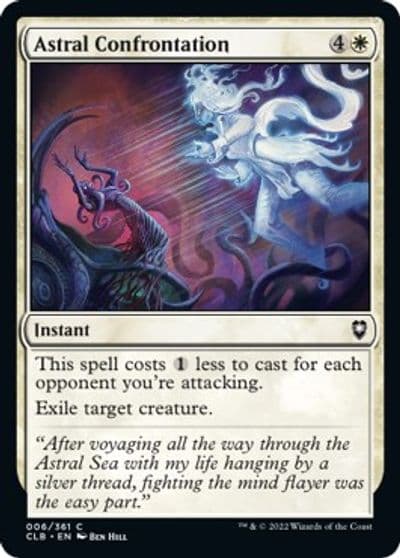 Astral Confrontation Commander Legends: Battle for Baldur's Gate Magic card