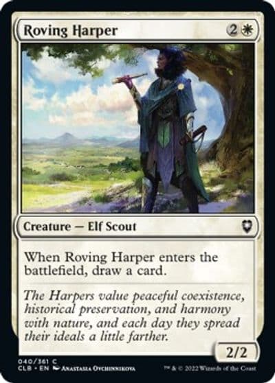 Roving Harper Commander Legends: Battle for Baldur's Gate Magic card