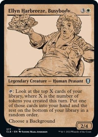 Ellyn Harbreeze Busybody Showcase Commander Legends: Battle for Baldur's Gate Magic card