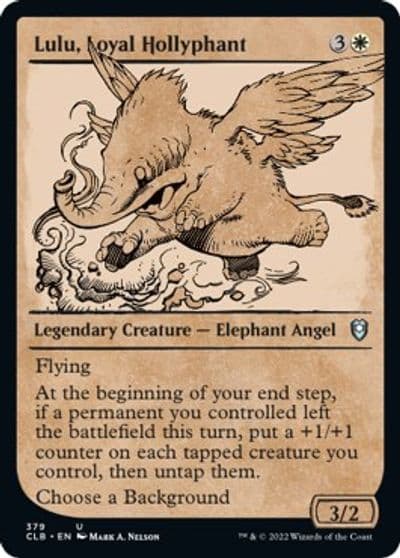 Lulu Loyal Hollyphant Showcase Commander Legends: Battle for Baldur's Gate Magic card