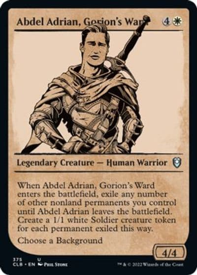Abdel Adrian Gorions Ward Showcase Commander Legends: Battle for Baldur's Gate Magic card
