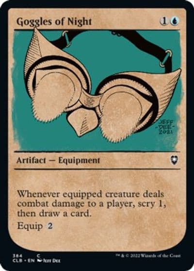 Goggles of Night Showcase Commander Legends: Battle for Baldur's Gate Magic card