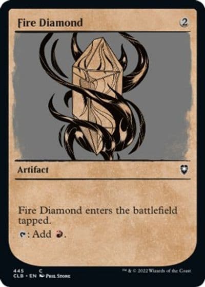 Fire Diamond Showcase Commander Legends: Battle for Baldur's Gate Magic card