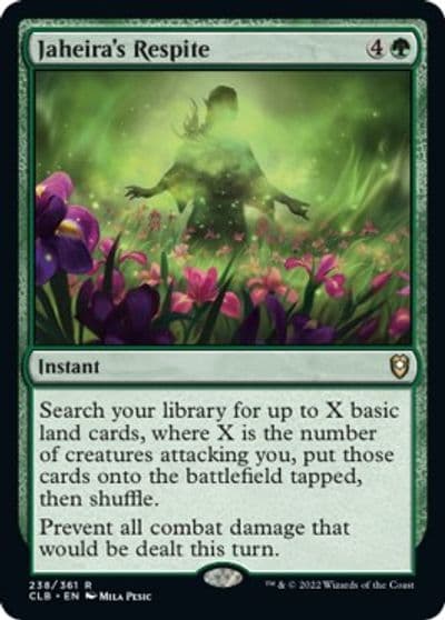 Jaheiras Respite Commander Legends: Battle for Baldur's Gate Magic card