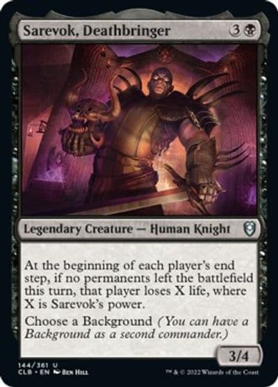 Sarevok Deathbringer Commander Legends: Battle for Baldur's Gate Magic card