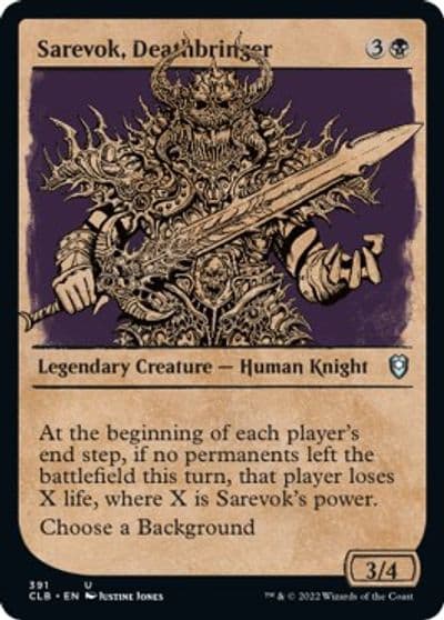 Sarevok Deathbringer Showcase Commander Legends: Battle for Baldur's Gate Magic card