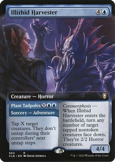 Illithid Harvester Extended Art Commander Legends: Battle for Baldur's Gate Magic card