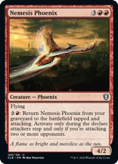 Nemesis Phoenix Commander Legends: Battle for Baldur's Gate Magic card