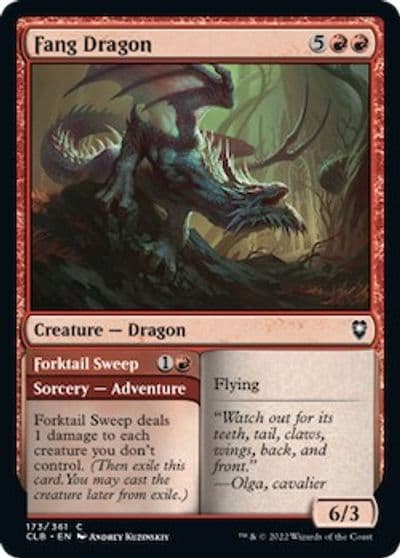 Fang Dragon Commander Legends: Battle for Baldur's Gate Magic card