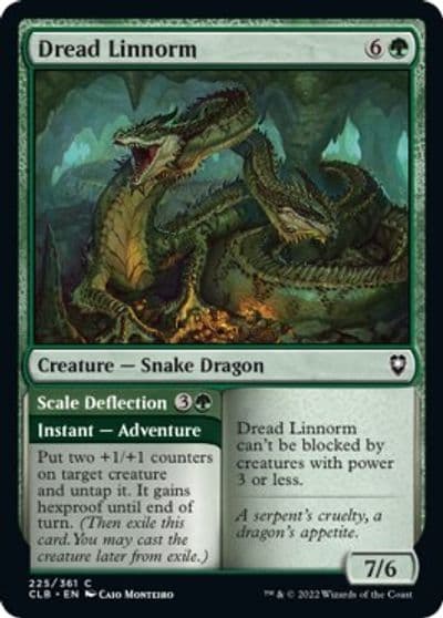 Dread Linnorm Commander Legends: Battle for Baldur's Gate Magic card