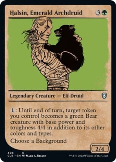 Halsin Emerald Archdruid Showcase Commander Legends: Battle for Baldur's Gate Magic card