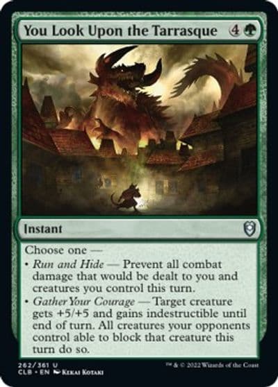 You Look Upon the Tarrasque Commander Legends: Battle for Baldur's Gate Magic card