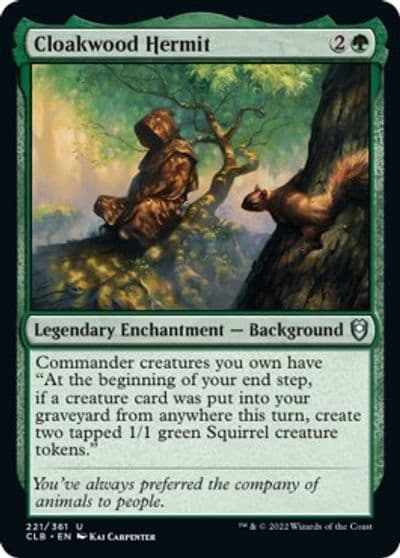 Cloakwood Hermit Commander Legends: Battle for Baldur's Gate Magic card