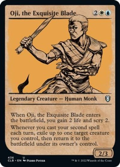 Oji the Exquisite Blade Showcase Commander Legends: Battle for Baldur's Gate Magic card