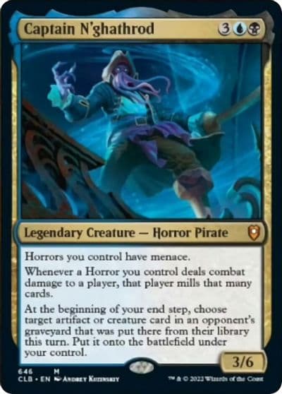 Captain Nghathrod Commander Legends: Battle for Baldur's Gate Magic card