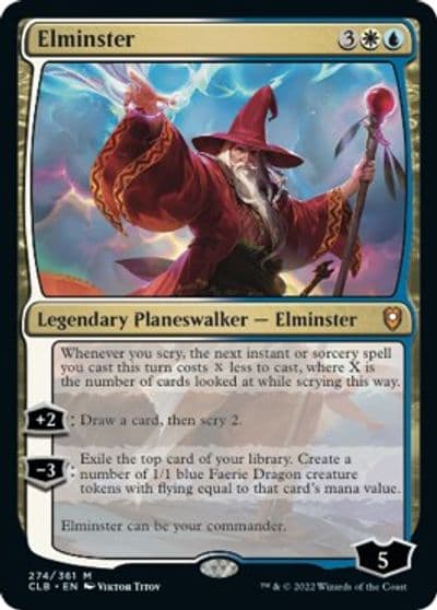 Elminster Commander Legends: Battle for Baldur's Gate Magic card