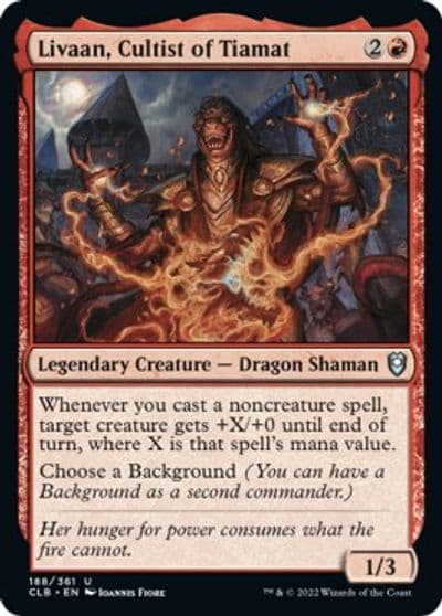 Livaan Cultist of Tiamat Commander Legends: Battle for Baldur's Gate Magic card