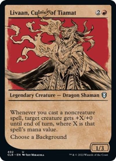 Livaan Cultist of Tiamat Showcase Commander Legends: Battle for Baldur's Gate Magic card