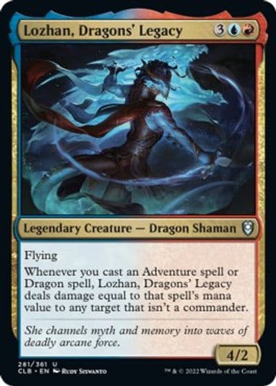 Lozhan Dragons Legacy Commander Legends: Battle for Baldur's Gate Magic card