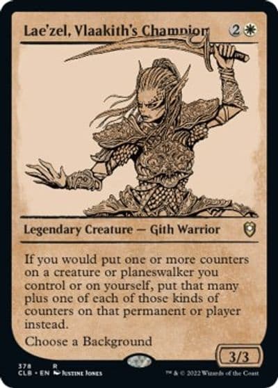 Laezel Vlaakiths Champion Showcase Commander Legends: Battle for Baldur's Gate Magic card