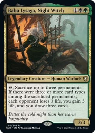 Baba Lysaga Night Witch Commander Legends: Battle for Baldur's Gate Magic card