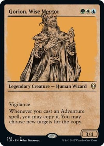 Gorion Wise Mentor Showcase Commander Legends: Battle for Baldur's Gate Magic card