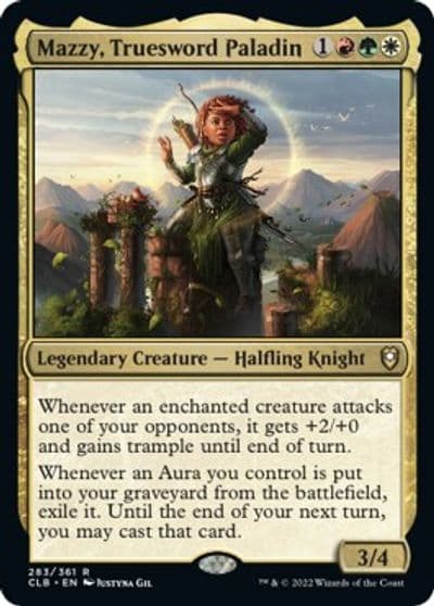 Mazzy Truesword Paladin Commander Legends: Battle for Baldur's Gate Magic card