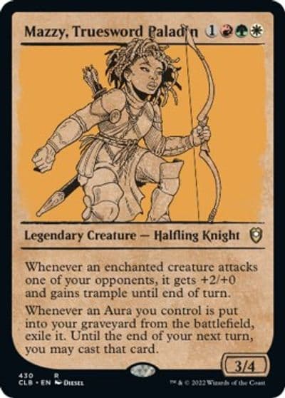 Mazzy Truesword Paladin Showcase Commander Legends: Battle for Baldur's Gate Magic card