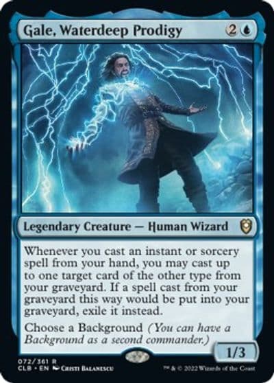 Gale Waterdeep Prodigy Commander Legends: Battle for Baldur's Gate Magic card