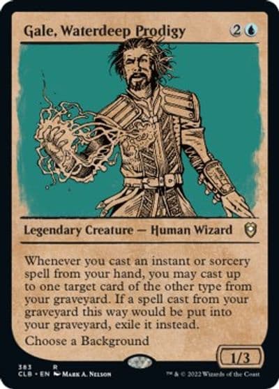 Gale Waterdeep Prodigy Showcase Commander Legends: Battle for Baldur's Gate Magic card