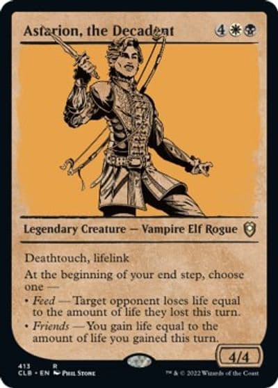 Astarion the Decadent Showcase Commander Legends: Battle for Baldur's Gate Magic card