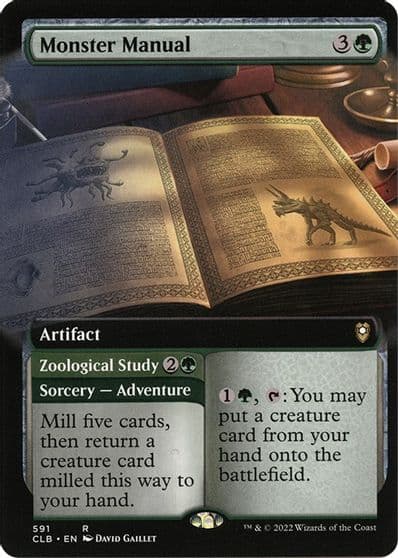 Monster Manual Extended Art Commander Legends: Battle for Baldur's Gate Magic card