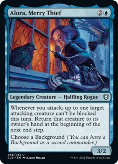 Alora Merry Thief Commander Legends: Battle for Baldur's Gate Magic card